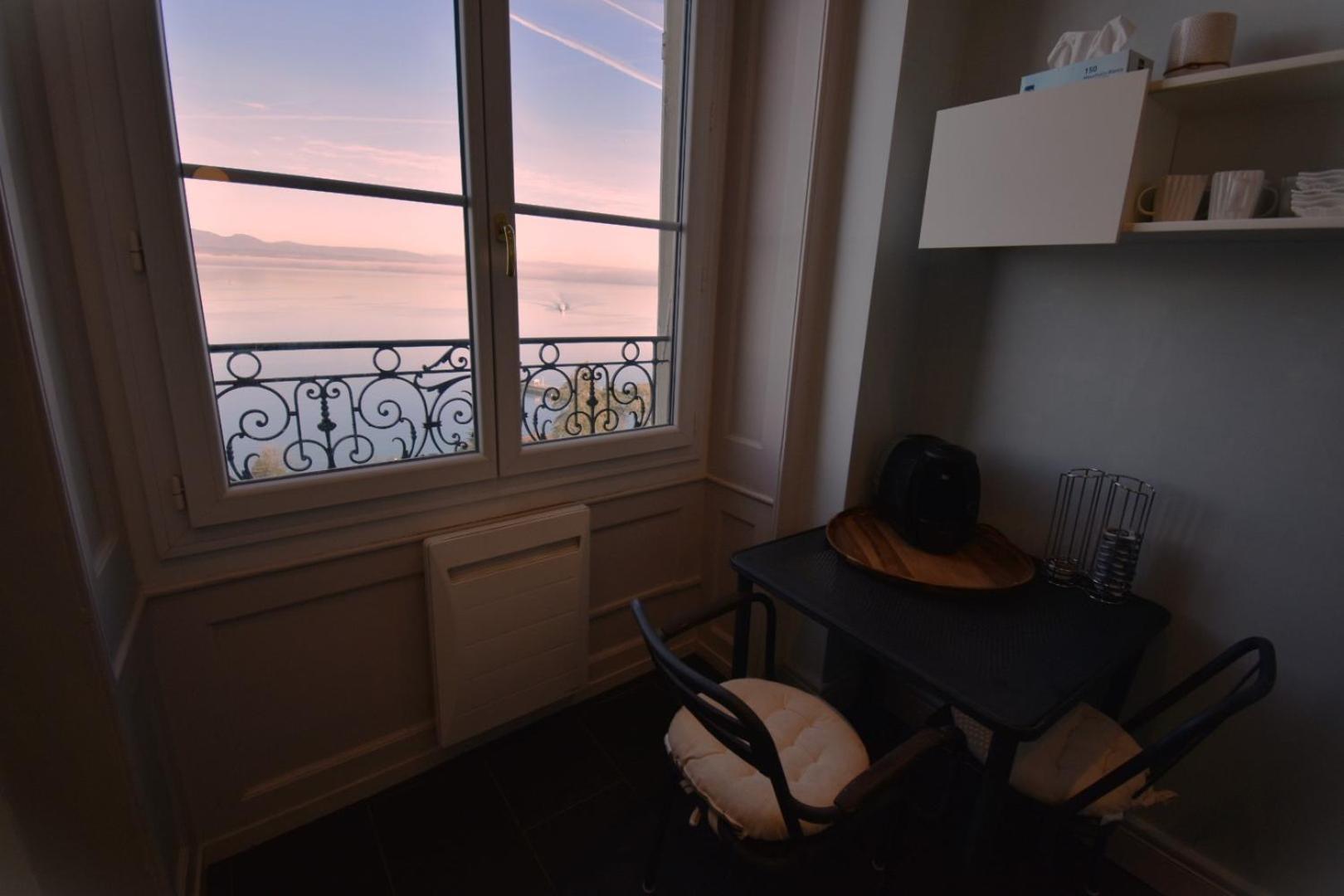 Appartement Avec Vue 180 Sur Le Lac Leman Тонон-ле-Бен Екстер'єр фото