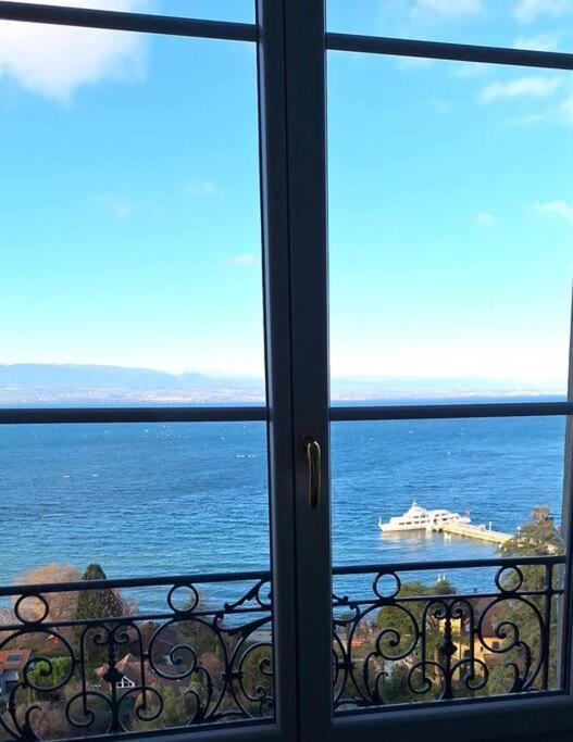 Appartement Avec Vue 180 Sur Le Lac Leman Тонон-ле-Бен Екстер'єр фото